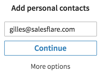 personal contacts LinkedIn